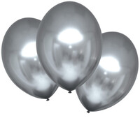 Sada 6ks balónov (priemer 27 cm) v lesklej platine