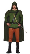 Pánsky kostým Robina Hooda s plášťom