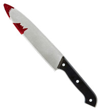 Krvavý kuchynský nôž