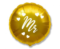 Fóliový balón Mr., zlatý (48 cm)