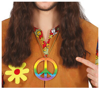Hippie náhrdelník, farebný
