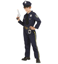 Chlapčenský kostým policajta, modrý