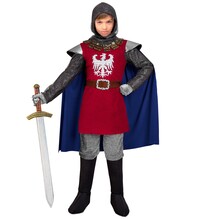Chlapčenský kostým rytiera s kapucňou