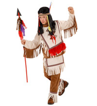 Detský indiánsky kostým (kabát, nohavice)