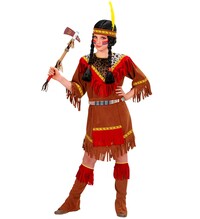 Dievčenský kostým indiánka, hnedý