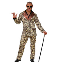 Pánsky kostým, oblek s leopardím vzorom