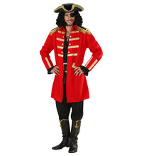Pánsky kostým pirátskeho kapitána (červený)
