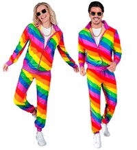 Unisex dúhový semiš 80. rokov