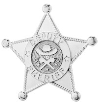 Strieborný šerifský odznak