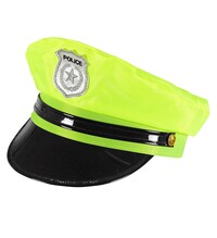 Žltá neónová policajná čiapka