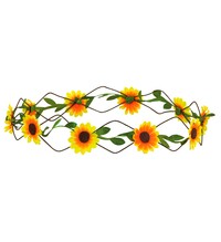 Hippie čelenka s kvetmi