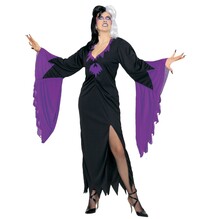 Dámsky kostým Morticia s fialovými detailmi