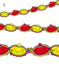 Sombrero s girlandou, 3 m