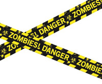 Páska s nápisom Zombies danger, 6 m