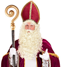 Luxusná parochňa s fúzmi a obočím Santa Clausa