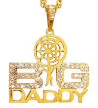 Zlatý náhrdelník "big daddy"  65 cm