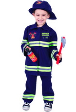 Detský kostým hasič - česká potlač (L)