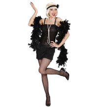 FLAPPER tanečnica, dámsky kostým s čelenkou