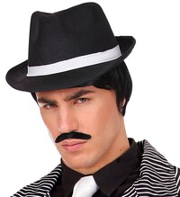 Pánsky klobúk s bielou stuhou