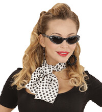 Súprava pre dámy z 50. rokov (okuliare, náušnice, šatka)