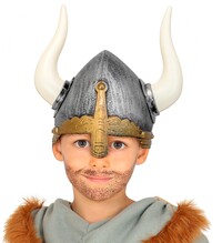 Detská vikingská prilba s rohmi