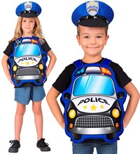 Detský kostým policajta s autom