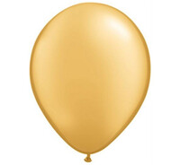 Nafukovací balón metalický zlatý 1 ks (priemer 28 cm)