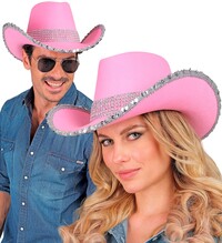 Ružový klobúk Cowgirl Party