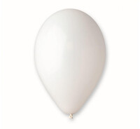 Sada 10ks nafukovacích balónov, pastelovo biela (priemer 26 cm)