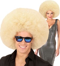 Blond mega afro parochňa, špičková kvalita