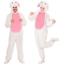 Plyšový kostým zajaca s kapucňou a maskou