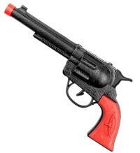 Čierna kovbojská pištoľ (revolver) 23 cm