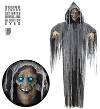 Hovoriaci zombie s pohyblivými ústami a žmurkajúcimi očami