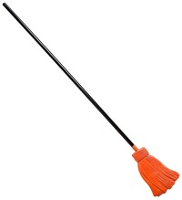 Plastová metla na čarodejnice 122 cm