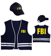 Vesta a čiapka agenta FBI