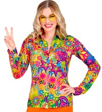 Dámske hippie tričko 60. roky, farebné