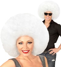 Nadrozmerná parochňa biele afro