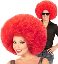 Nadrozmerná parochňa červená afro
