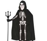 Čierna kukla s kapucňou, 100 cm