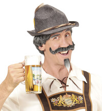 Pánska bavorská parochňa s fúzmi a kozou briadkou (oktoberfest)