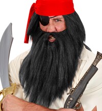 Pánska parochňa piráta/ jaskynného muža, čierna