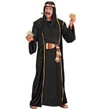 Pánsky čierny kostým arabského šejka