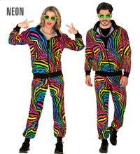 Unisex dúhový kamzík z 80. rokov, neónový