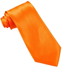 Neónovo oranžová kravata