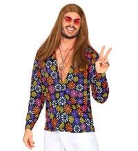 Pánske hippie kvetinové tričko
