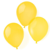 Sada 10 žltých latexových balónov (priemer 20 cm)