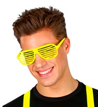 Žlté neónové párty okuliare