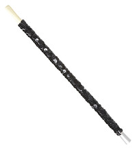 Čierne flitrové puzdro na cigarety (30 cm)