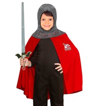 Stredoveký rytiersky set pre deti (plášť, prilba), 56 cm