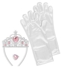 Snehová princezná (korunka, rukavice, prsteň)